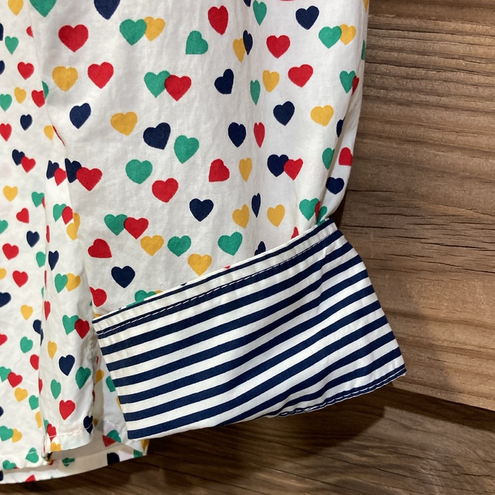 Talbots Heart Button Down - image 4